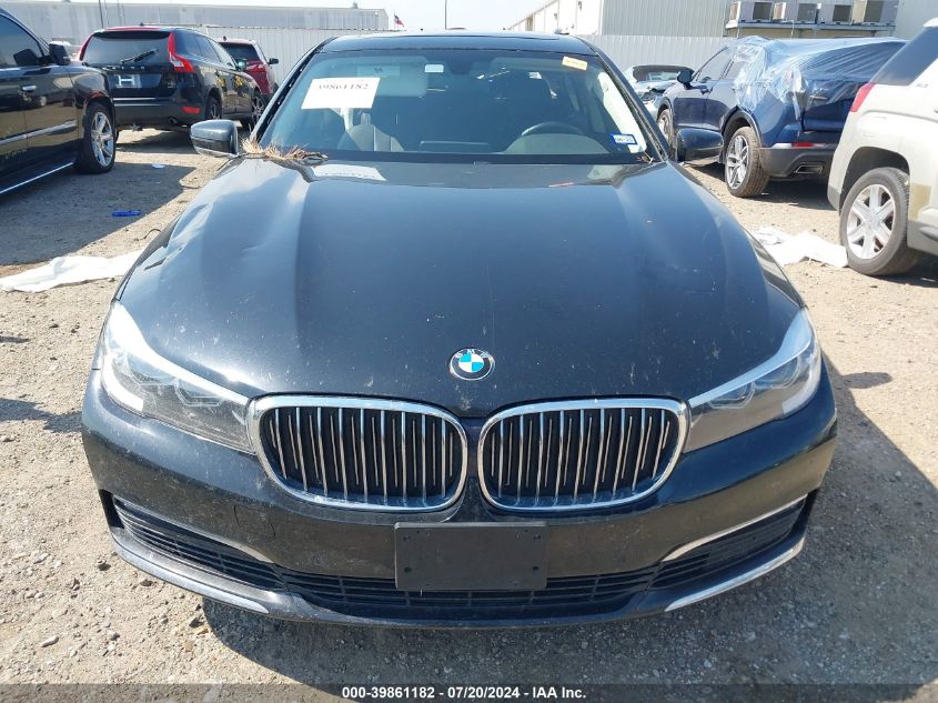 2018 BMW 740I VIN: WBA7E2C51JG742724 Lot: 39861182