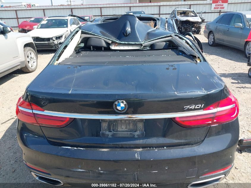 2018 BMW 740I VIN: WBA7E2C51JG742724 Lot: 39861182