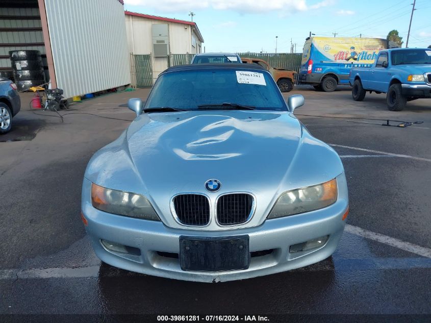 1997 BMW Z3 1.9L Roadster VIN: 4USCH7323VLB77558 Lot: 39861281