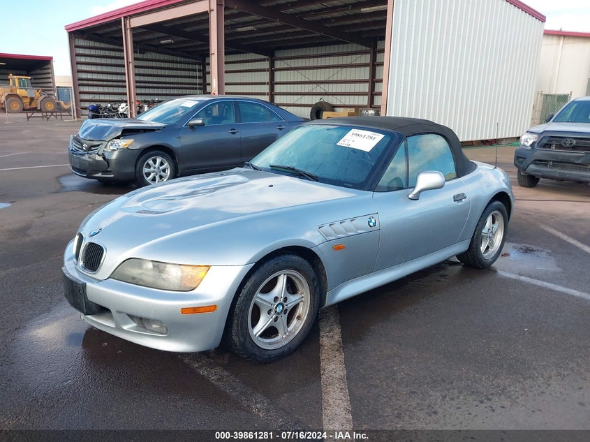 1997 BMW Z3 1.9L Roadster VIN: 4USCH7323VLB77558 Lot: 39861281