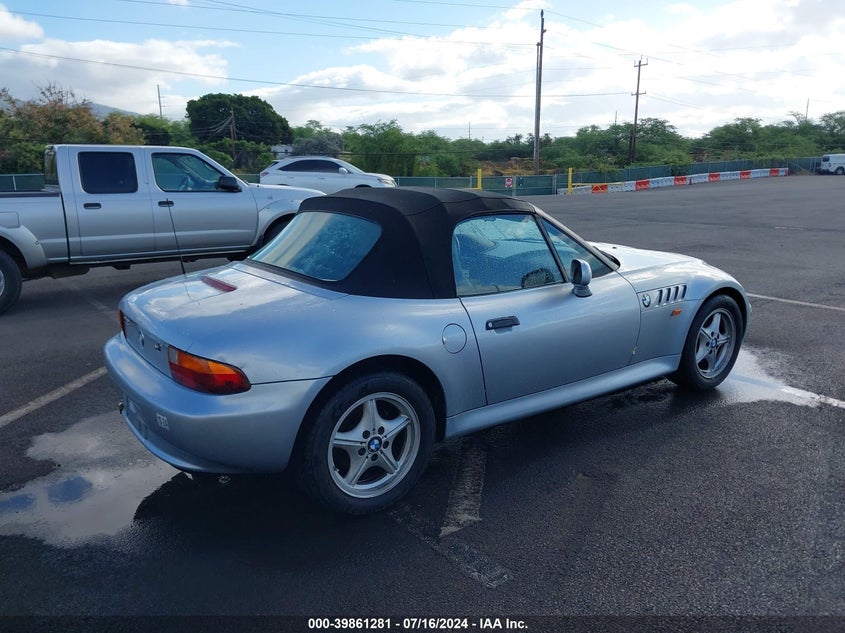 1997 BMW Z3 1.9L Roadster VIN: 4USCH7323VLB77558 Lot: 39861281