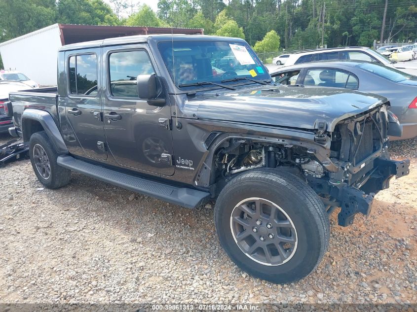 2021 Jeep Gladiator Overland 4X4 VIN: 1C6HJTFG9ML590054 Lot: 39861313