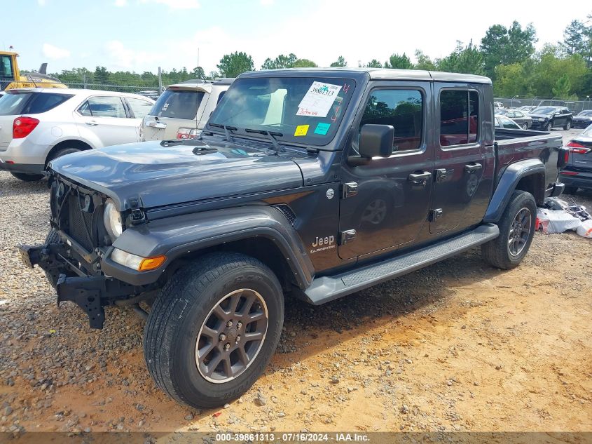 2021 Jeep Gladiator Overland 4X4 VIN: 1C6HJTFG9ML590054 Lot: 39861313