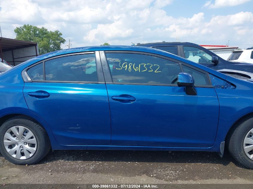 2012 Honda Civic Lx VIN: 2HGFB2F50CH542025 Lot: 39861332