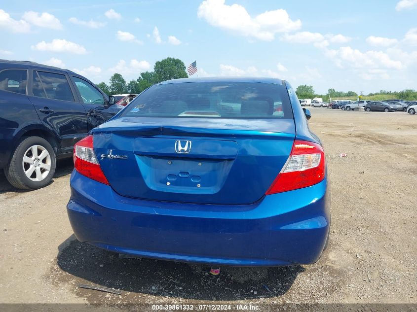 2012 Honda Civic Lx VIN: 2HGFB2F50CH542025 Lot: 39861332