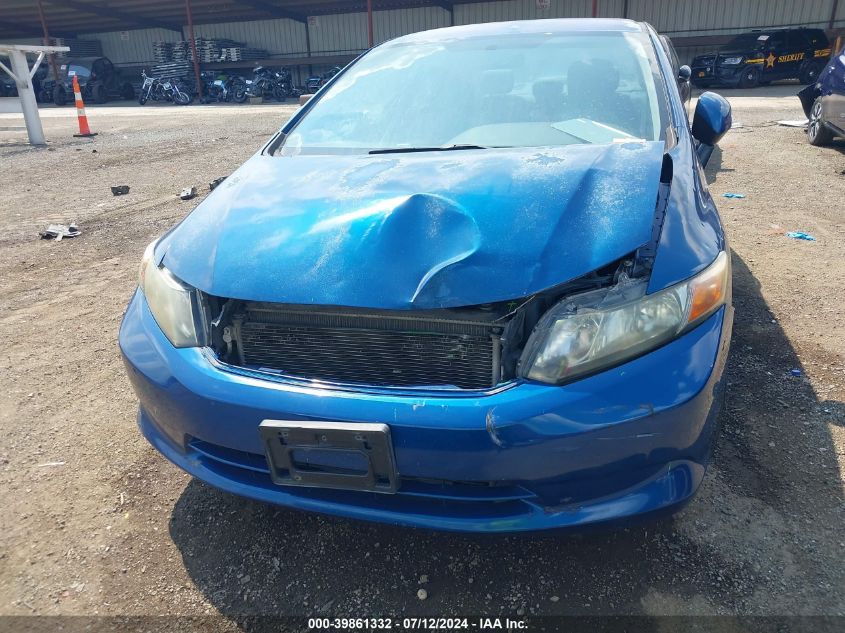 2012 Honda Civic Lx VIN: 2HGFB2F50CH542025 Lot: 39861332