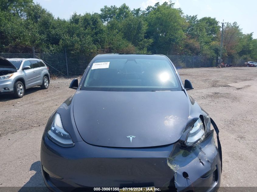 2021 Tesla Model Y Long Range Dual Motor All-Wheel Drive VIN: 5YJYGDEE9MF273472 Lot: 39861350