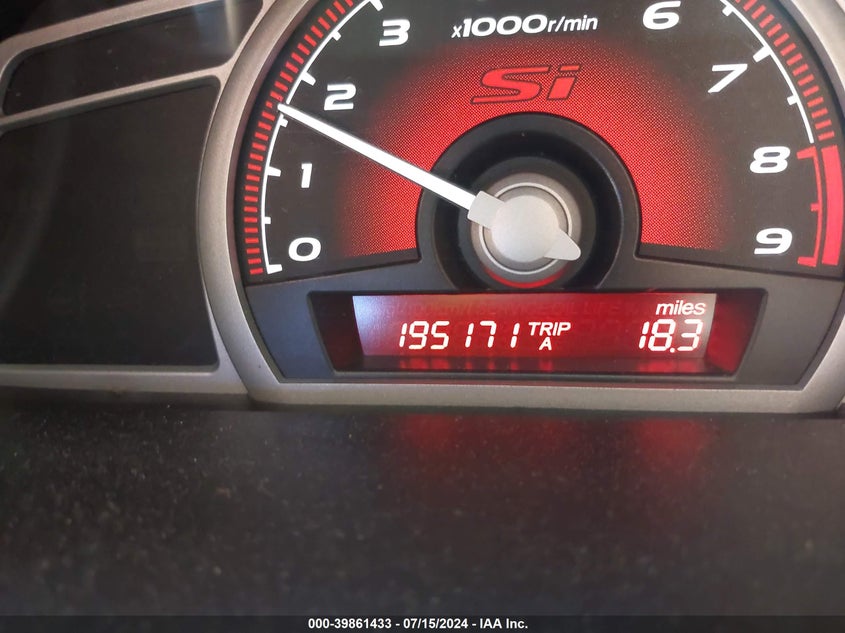 2008 Honda Civic Si/Si Mugen VIN: 2HGFA55508H702711 Lot: 39861433