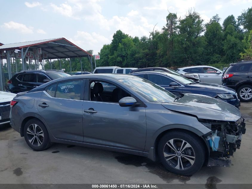 2021 Nissan Sentra Sv Xtronic Cvt VIN: 3N1AB8CV1MY322584 Lot: 39861450