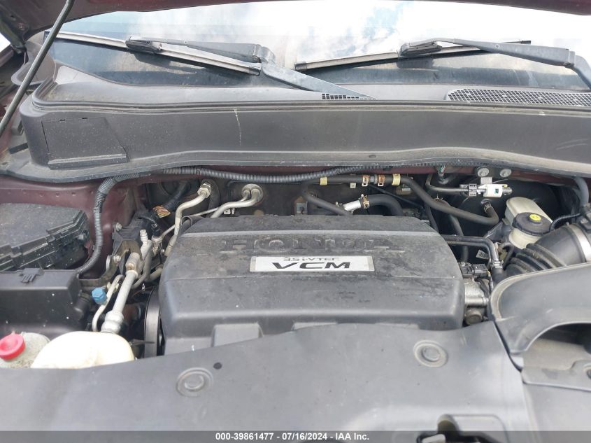 2010 Honda Pilot Touring VIN: 5FNYF3H9XAB002587 Lot: 39861477