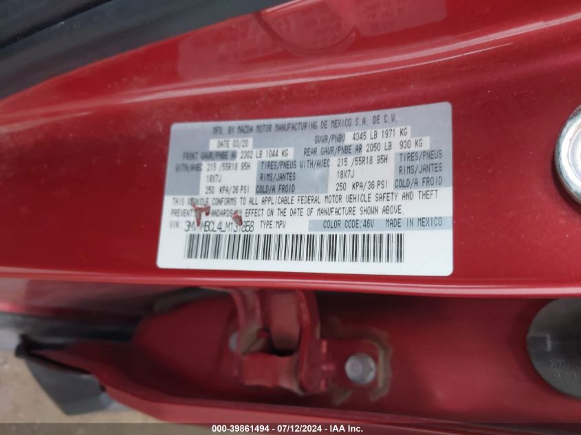 3MVDMBCL4LM131858 2020 Mazda Cx-30 Select Package