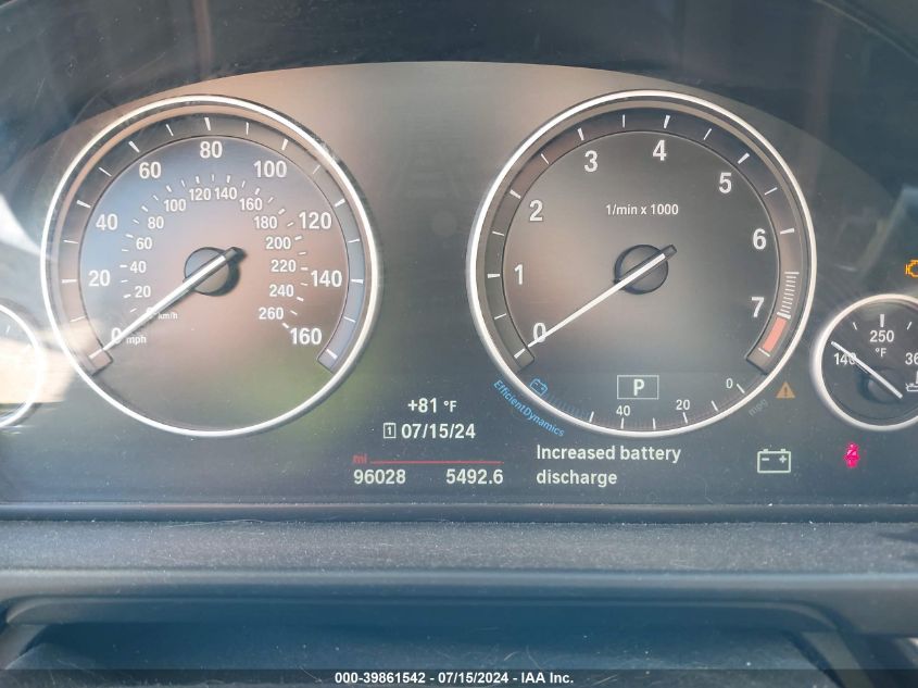 2016 BMW 528I xDrive VIN: WBA5A7C53GG643301 Lot: 39861542