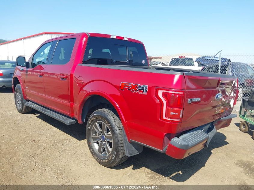 2017 Ford F-150 Lariat VIN: 1FTEW1EG0HKE22818 Lot: 39861555