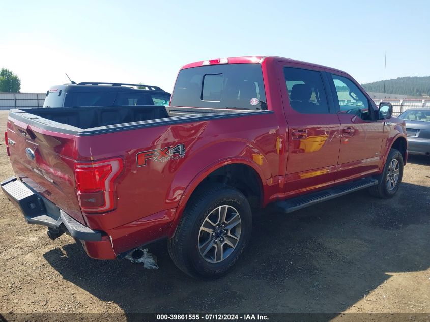 2017 Ford F-150 Lariat VIN: 1FTEW1EG0HKE22818 Lot: 39861555