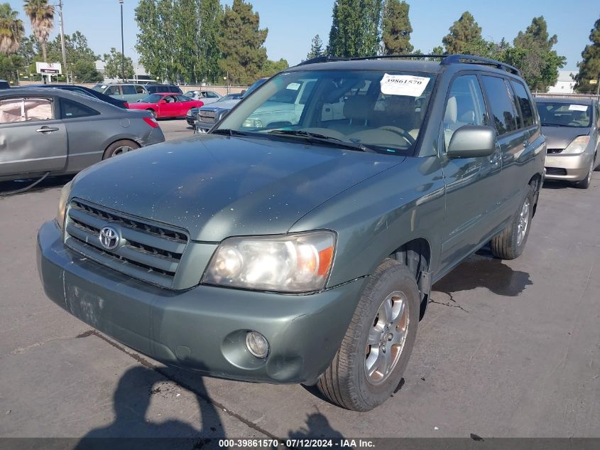 2005 Toyota Highlander V6 VIN: JTEEP21A150124382 Lot: 39861570