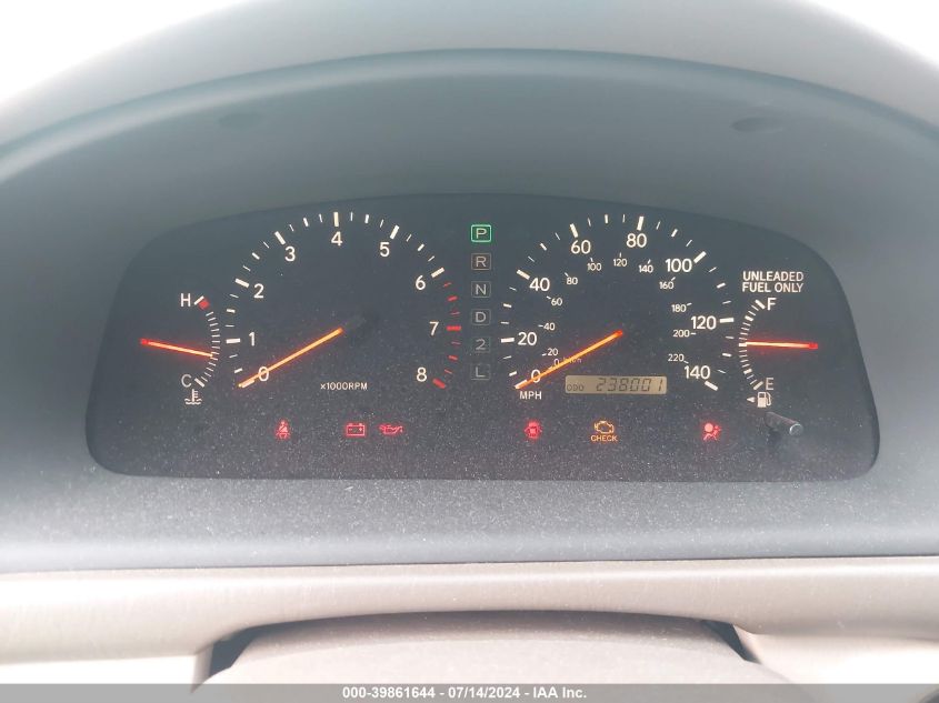 2000 Lexus Es 300 VIN: JT8BF28GXY5085074 Lot: 39861644