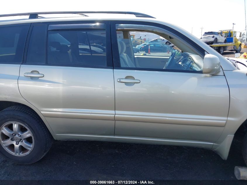 2003 Toyota Highlander V6 VIN: JTEGF21A530111353 Lot: 39861663