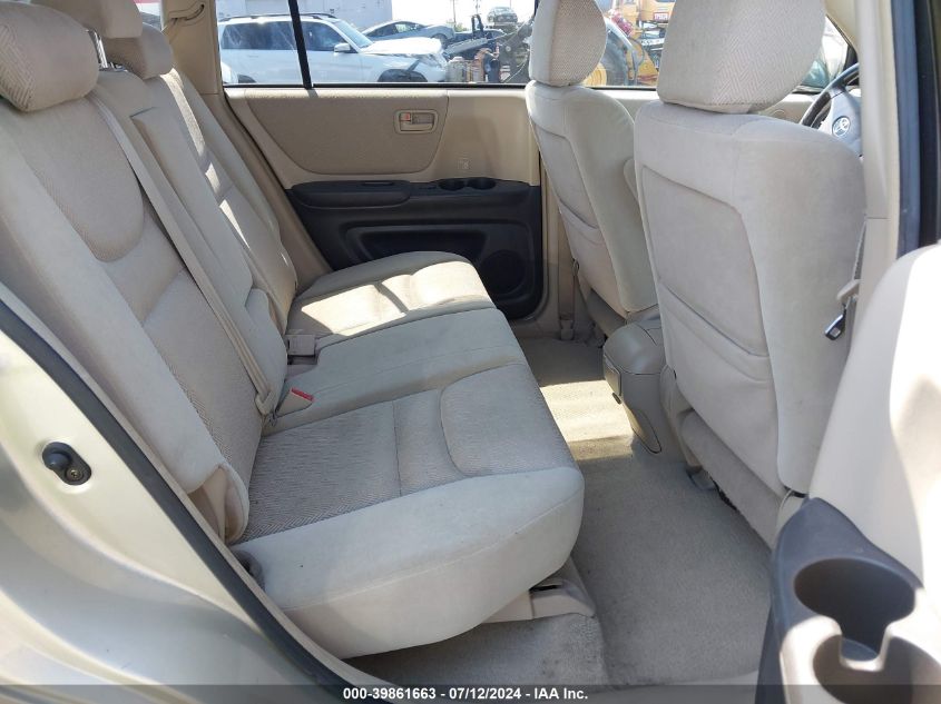 2003 Toyota Highlander V6 VIN: JTEGF21A530111353 Lot: 39861663