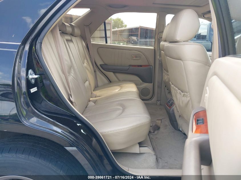 2000 Lexus Rx 300 VIN: JT6HF10U9Y0159497 Lot: 39861721