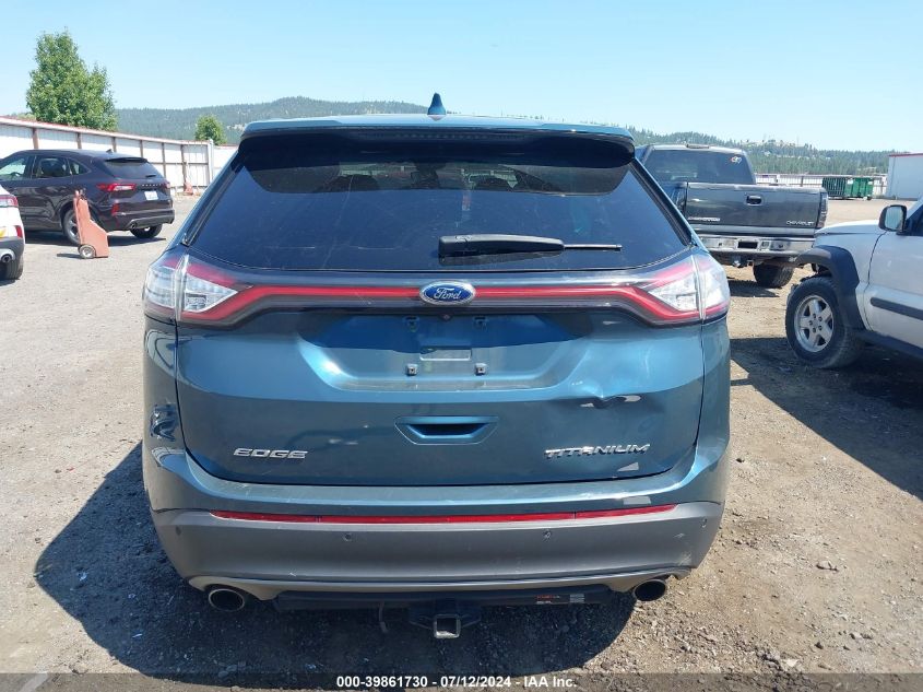 2016 Ford Edge Titanium VIN: 2FMPK4K96GBB42322 Lot: 39861730