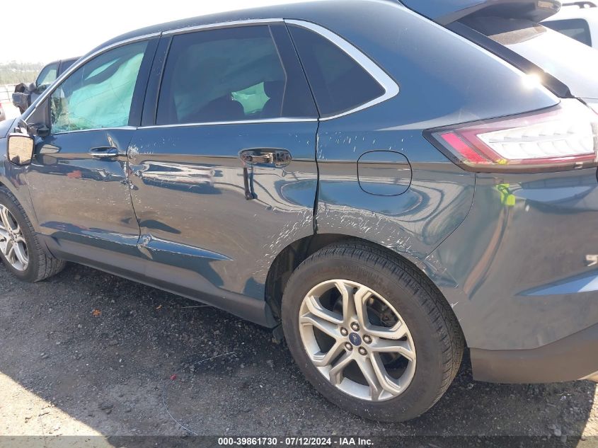 2016 Ford Edge Titanium VIN: 2FMPK4K96GBB42322 Lot: 39861730