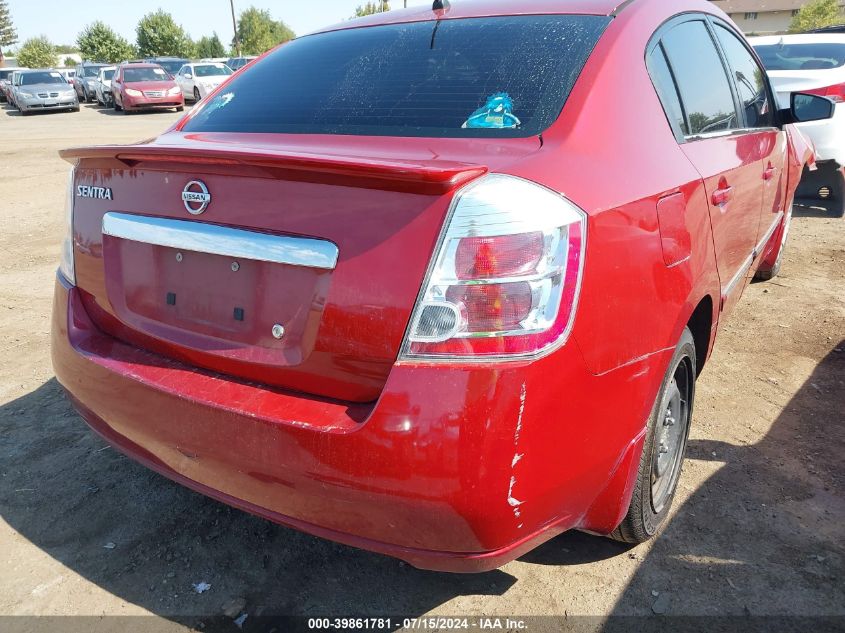 2012 Nissan Sentra 2.0 S VIN: 3N1AB6AP3CL753156 Lot: 39861781