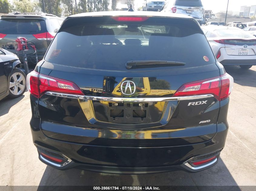 2018 Acura Rdx Advance Package VIN: 5J8TB4H76JL009268 Lot: 39861794