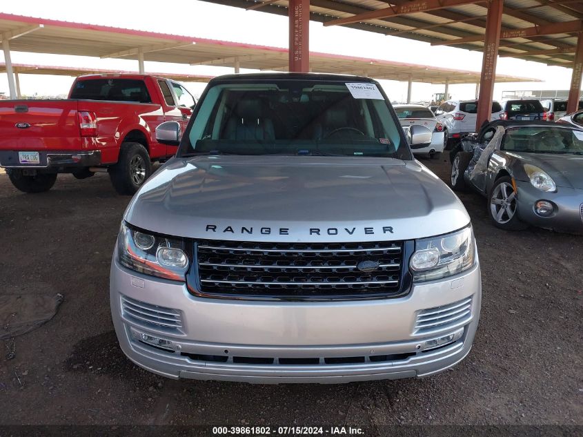 2015 Land Rover Range Rover 3.0L V6 Supercharged Hse VIN: SALGS2VF8FA210651 Lot: 39861802