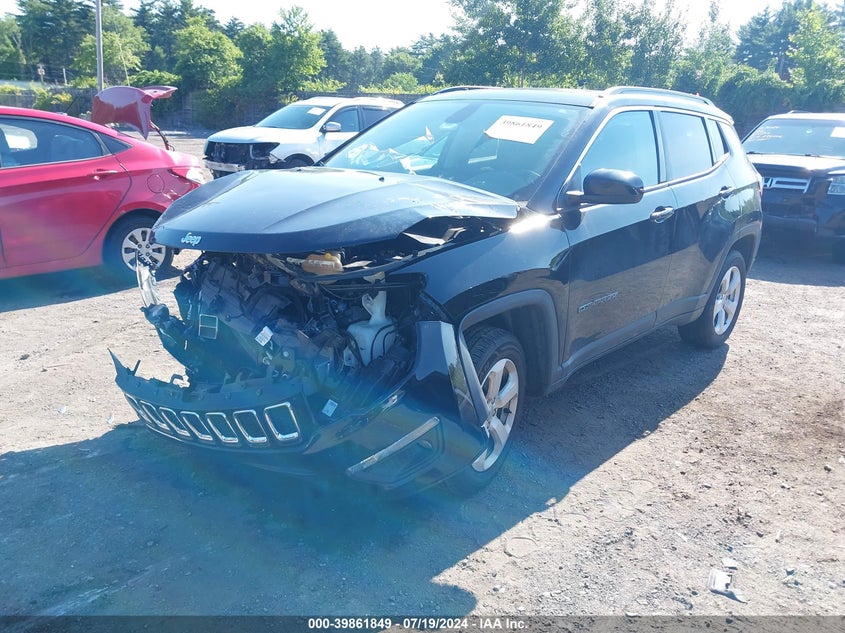 VIN 3C4NJDBB0KT647206 2019 JEEP COMPASS LATITUDE 4X4