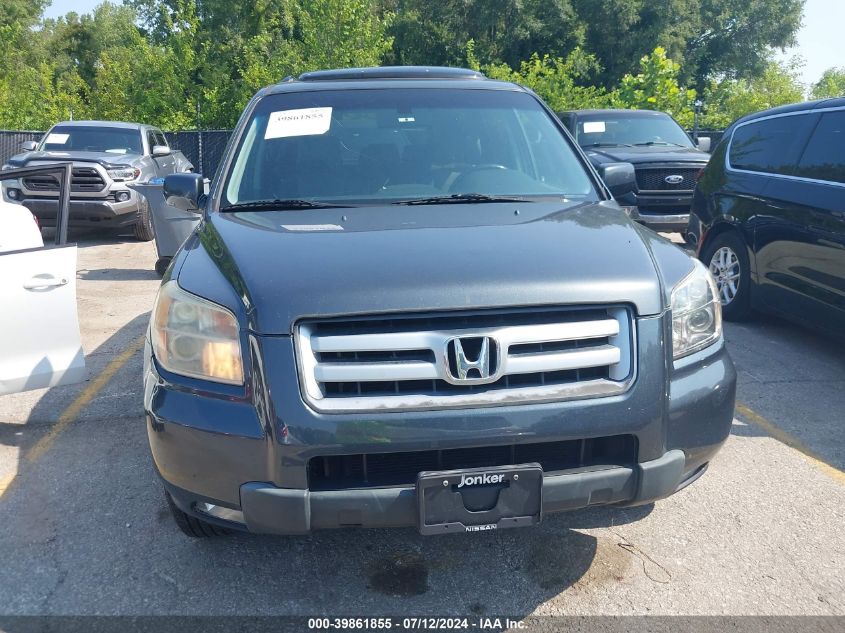 2006 Honda Pilot Ex-L VIN: 2HKYF18536H002280 Lot: 39861855