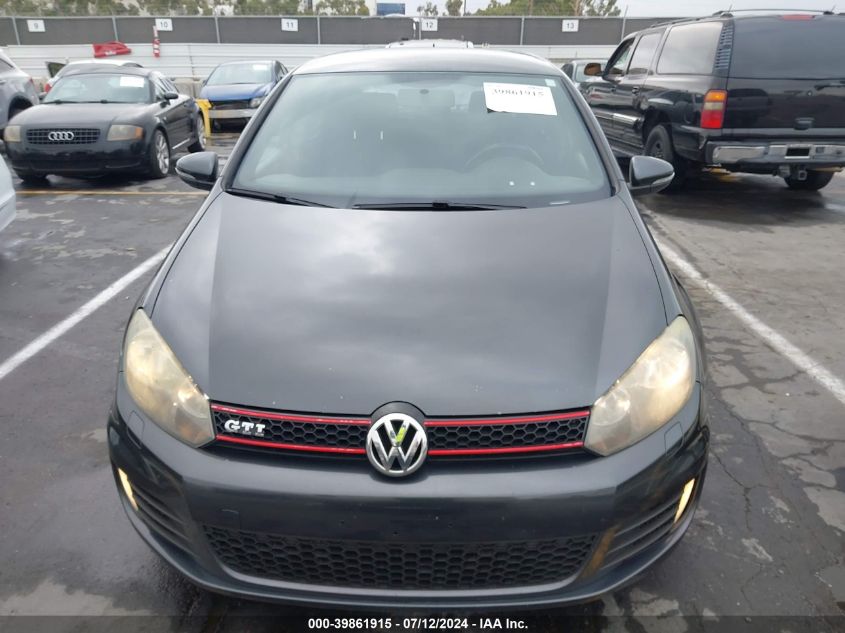 2012 Volkswagen Gti Pzev VIN: WVWGD7AJ6CW240643 Lot: 39861915