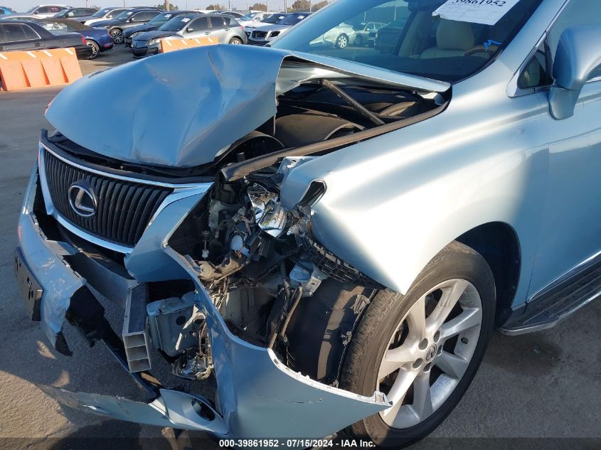 2010 Lexus Rx 350 350 VIN: 2T2BK1BAXAC018622 Lot: 39861952