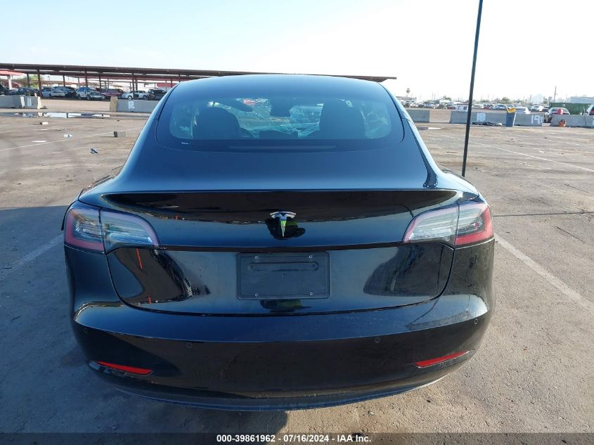 2022 Tesla Model 3 Rear-Wheel Drive VIN: 5YJ3E1EA3NF291172 Lot: 39861962