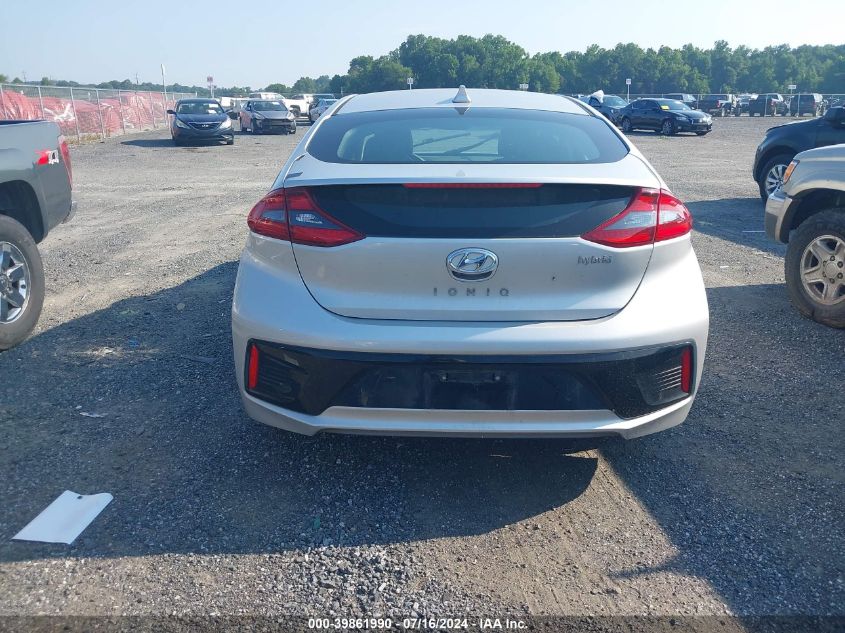 2019 Hyundai Ioniq Hybrid Limited VIN: KMHC05LC4KU143041 Lot: 39861990