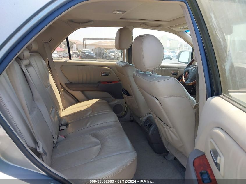 2002 Lexus Rx 300 VIN: JTJHF10U020282120 Lot: 39862009