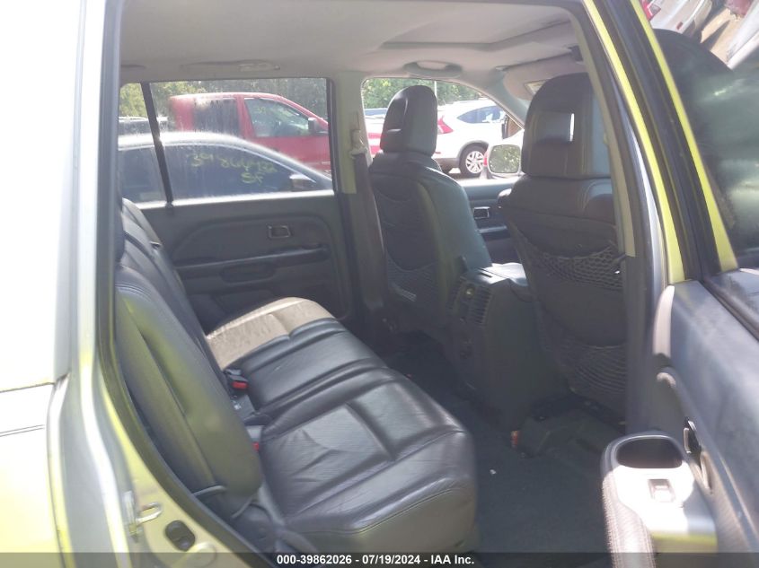 2005 Honda Pilot Ex-L VIN: 5FNYF18585B008654 Lot: 39862026