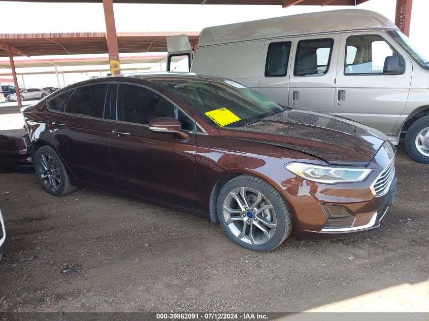 2019 Ford Fusion Sel VIN: 3FA6P0CDXKR257194 Lot: 39862091