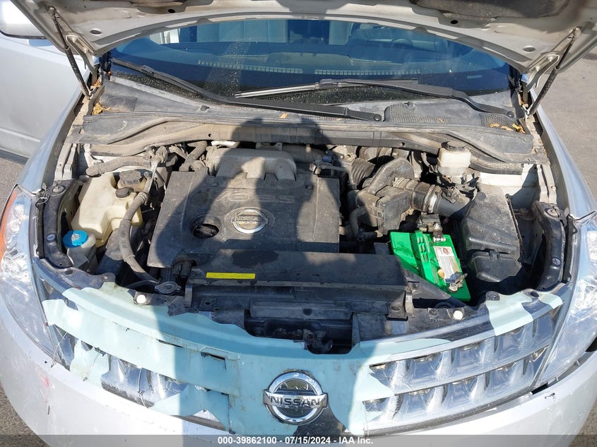 2007 Nissan Murano S VIN: JN8AZ08W57W644298 Lot: 39862100