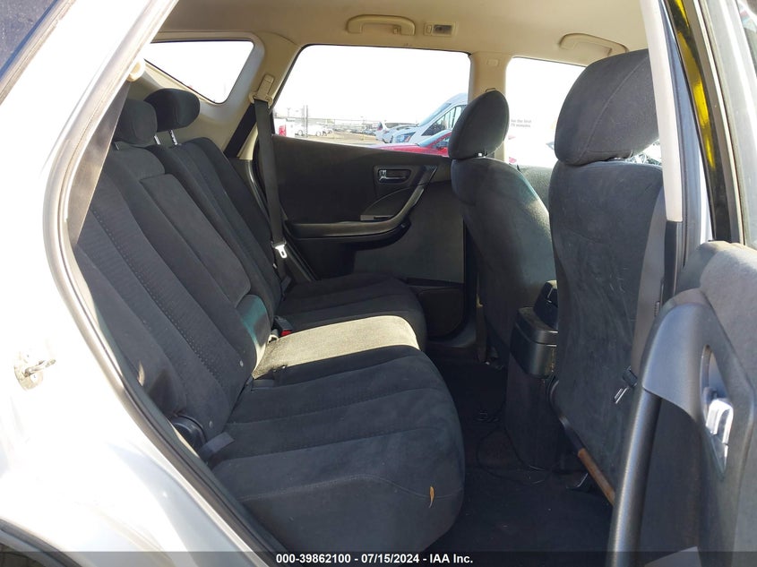 2007 Nissan Murano S VIN: JN8AZ08W57W644298 Lot: 39862100