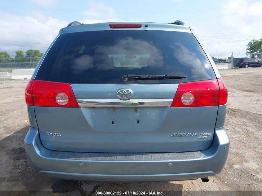 2008 Toyota Sienna Limited VIN: 5TDBK22C98S016874 Lot: 39862122