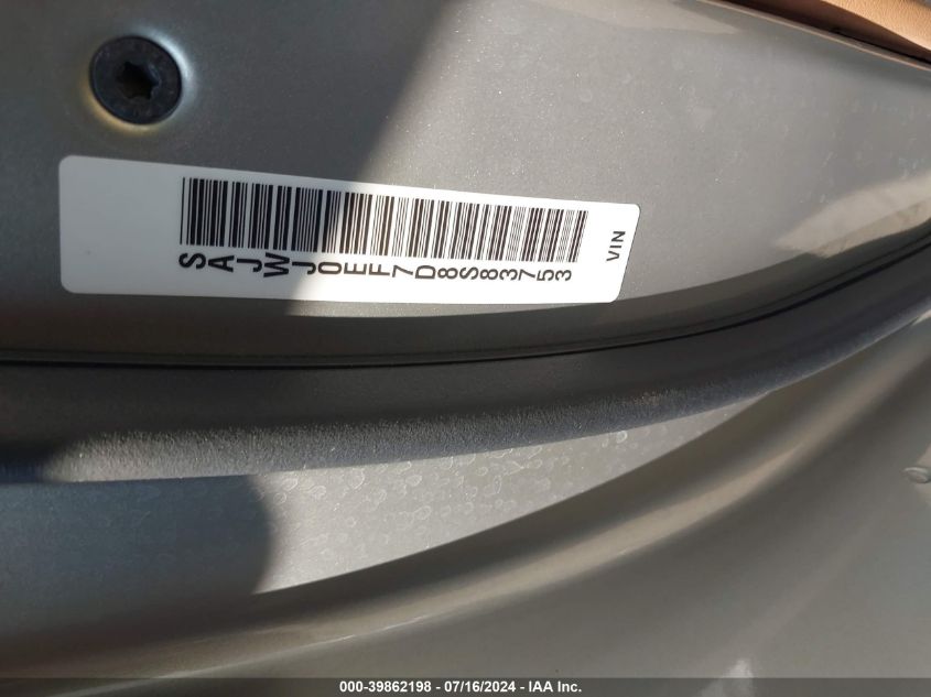 2013 Jaguar Xf V6 Sc VIN: SAJWJ0EF7D8S83753 Lot: 39862198