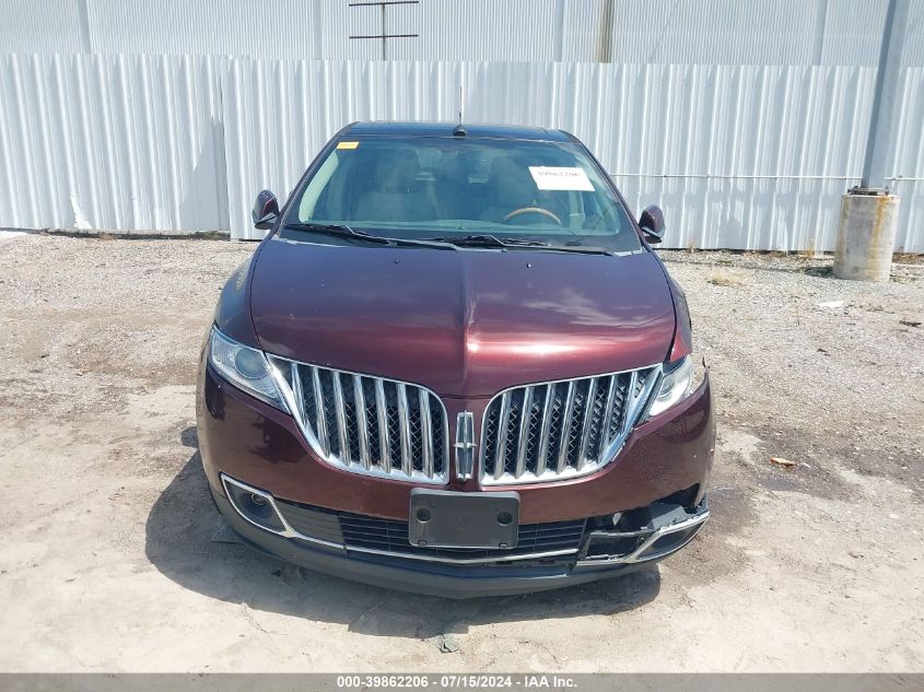 2012 Lincoln Mkx VIN: 2LMDJ6JK0CBL19421 Lot: 39862206