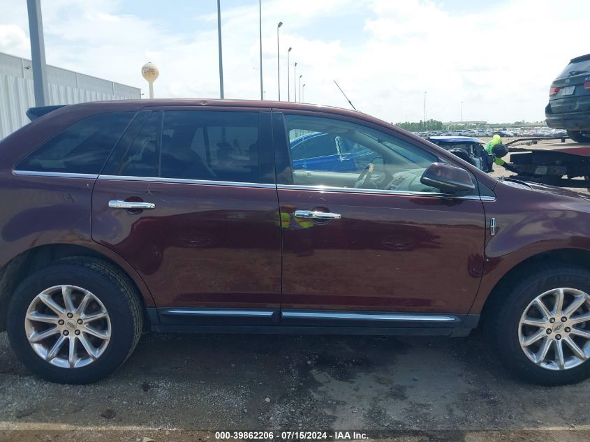 2012 Lincoln Mkx VIN: 2LMDJ6JK0CBL19421 Lot: 39862206