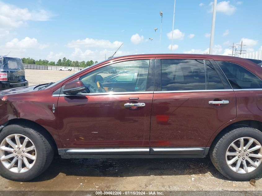 2012 Lincoln Mkx VIN: 2LMDJ6JK0CBL19421 Lot: 39862206
