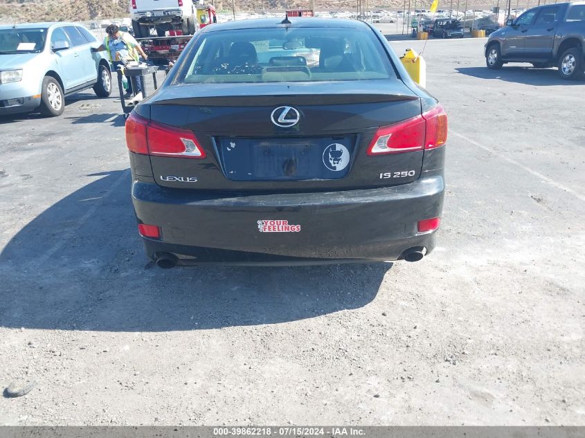 2009 Lexus Is 250 VIN: JTHBK262395105282 Lot: 39862218