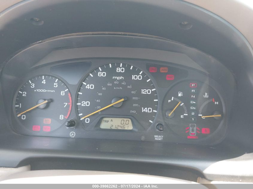 2000 Honda Accord Ex VIN: 1HGCG1658YA086859 Lot: 39862262