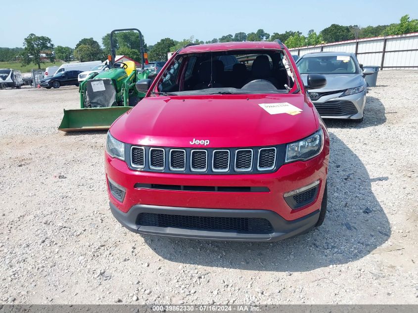 2018 Jeep Compass Sport Fwd VIN: 3C4NJCAB4JT186263 Lot: 39862330