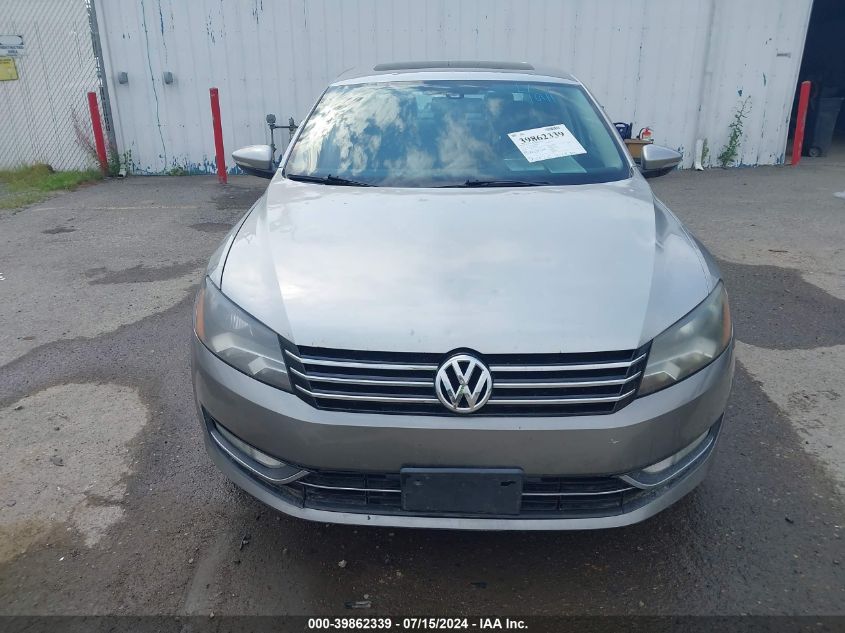 2012 Volkswagen Passat 2.0L Tdi Sel Premium VIN: 1VWCN7A37CC095849 Lot: 39862339