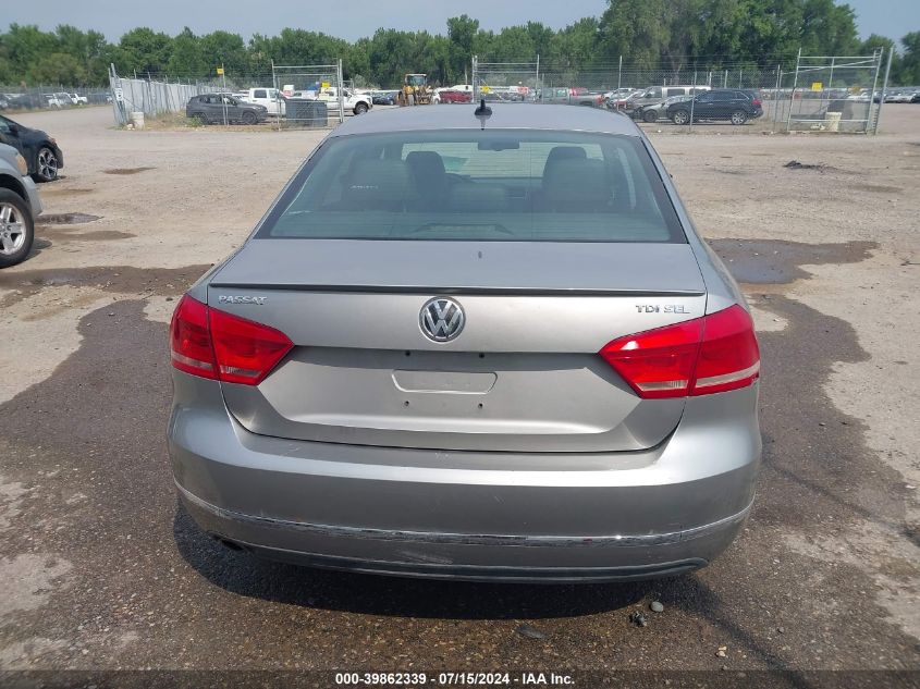 2012 Volkswagen Passat 2.0L Tdi Sel Premium VIN: 1VWCN7A37CC095849 Lot: 39862339