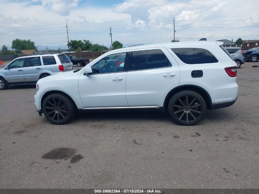 2015 Dodge Durango Sxt VIN: 1C4RDJAG8FC240126 Lot: 39862364